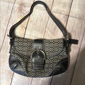 Coach Black and Gray Modern Shoulder Bag